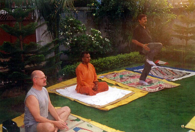USA Yoga session